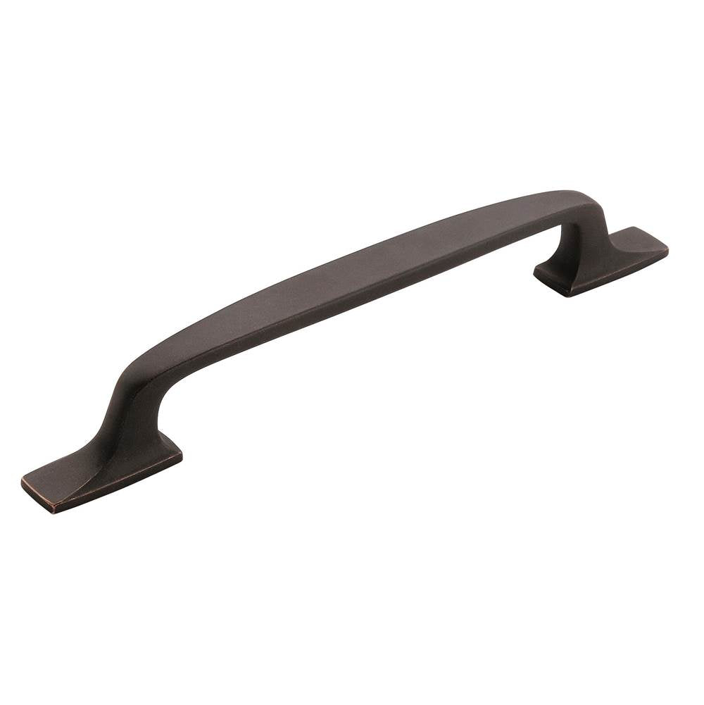 Amerock - Highland Ridge 6-5/16 in (160 mm) Center-to-Center Dark-Oiled Bronze Cabinet Pull - Dark Oiled Bronze