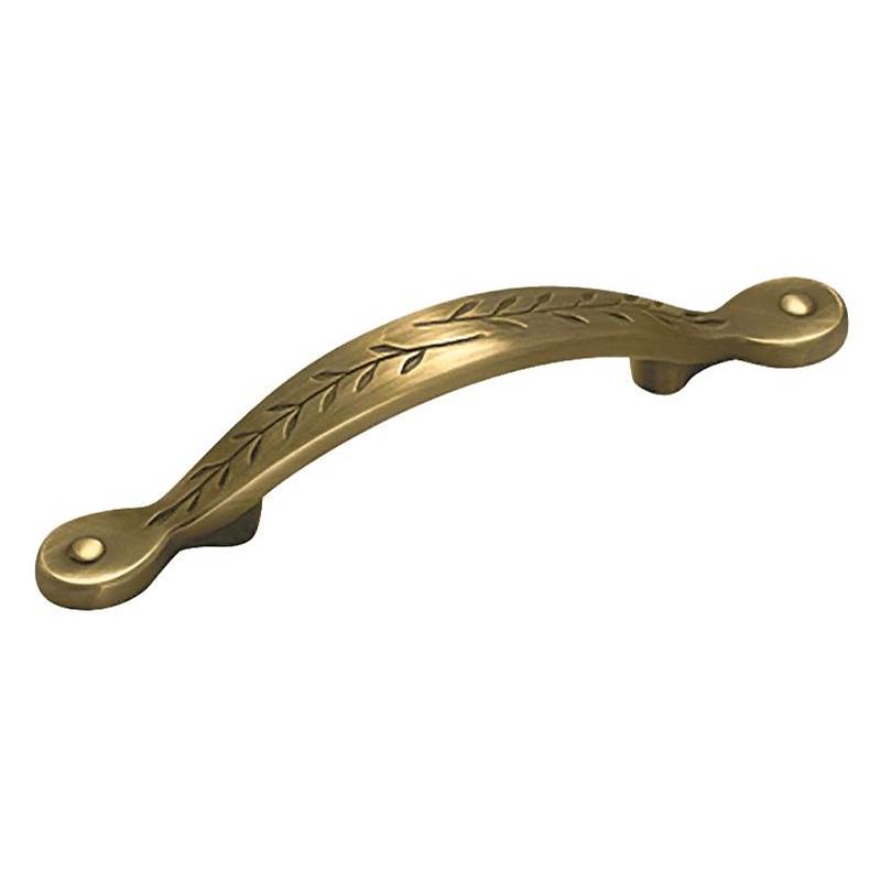 Amerock - Nature''s Splendor 3 in (76 mm) Center-to-Center Elegant Brass Cabinet Pull - Elegant Brass