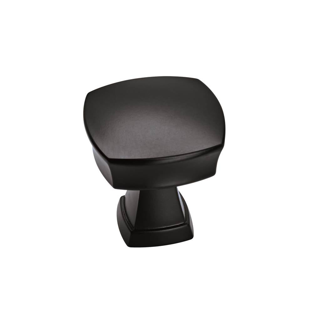 Amerock - AllisonE Value Hardware 1-1/4 in (32 mm) Length Matte Black Cabinet Knob - Matte Black