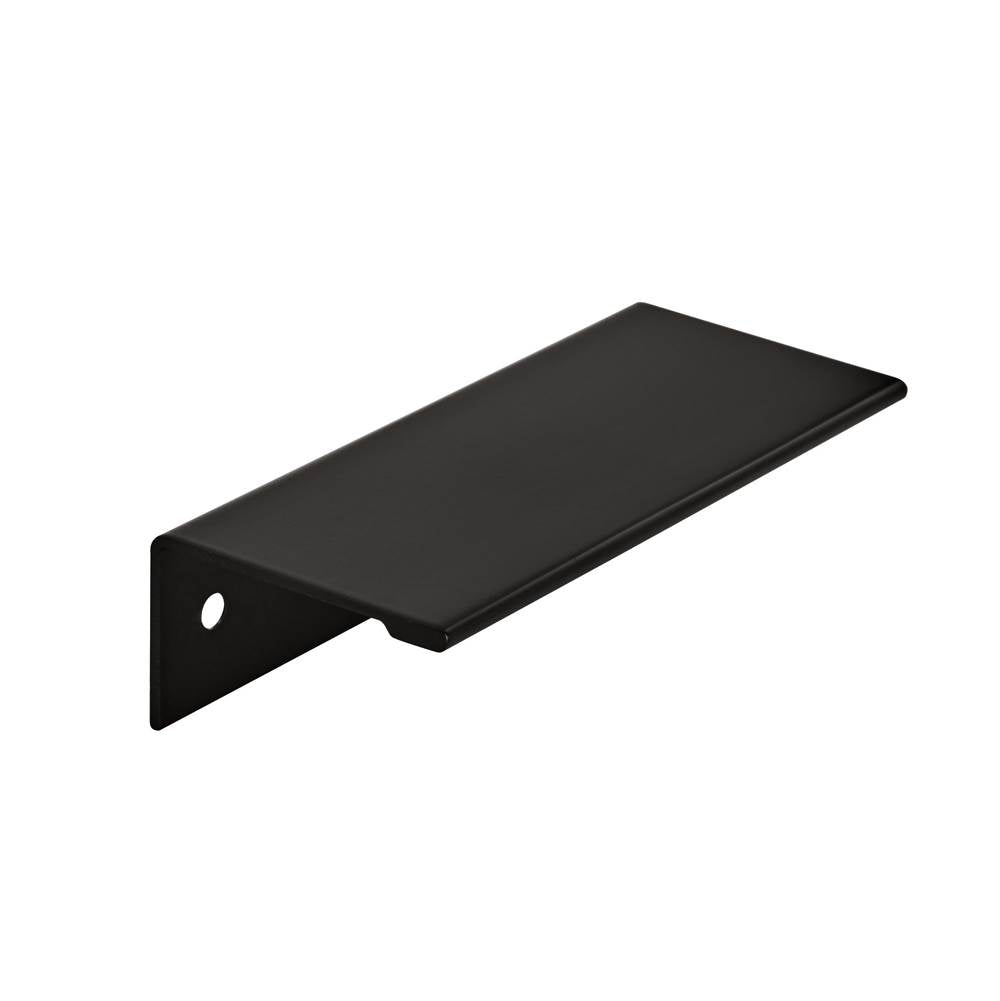 Amerock - Edge Pull 3 in (76 mm) Center-to-Center Flat Black Cabinet Pull - Flat Black