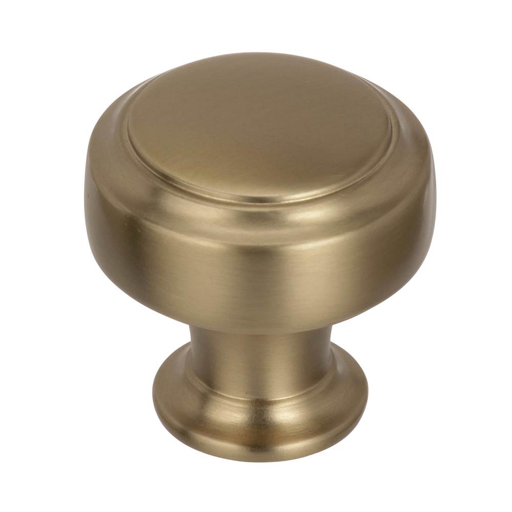 Amerock - Highland Ridge 1-3/16 in (30 mm) Diameter Golden Champagne Cabinet Knob - Golden Champagne