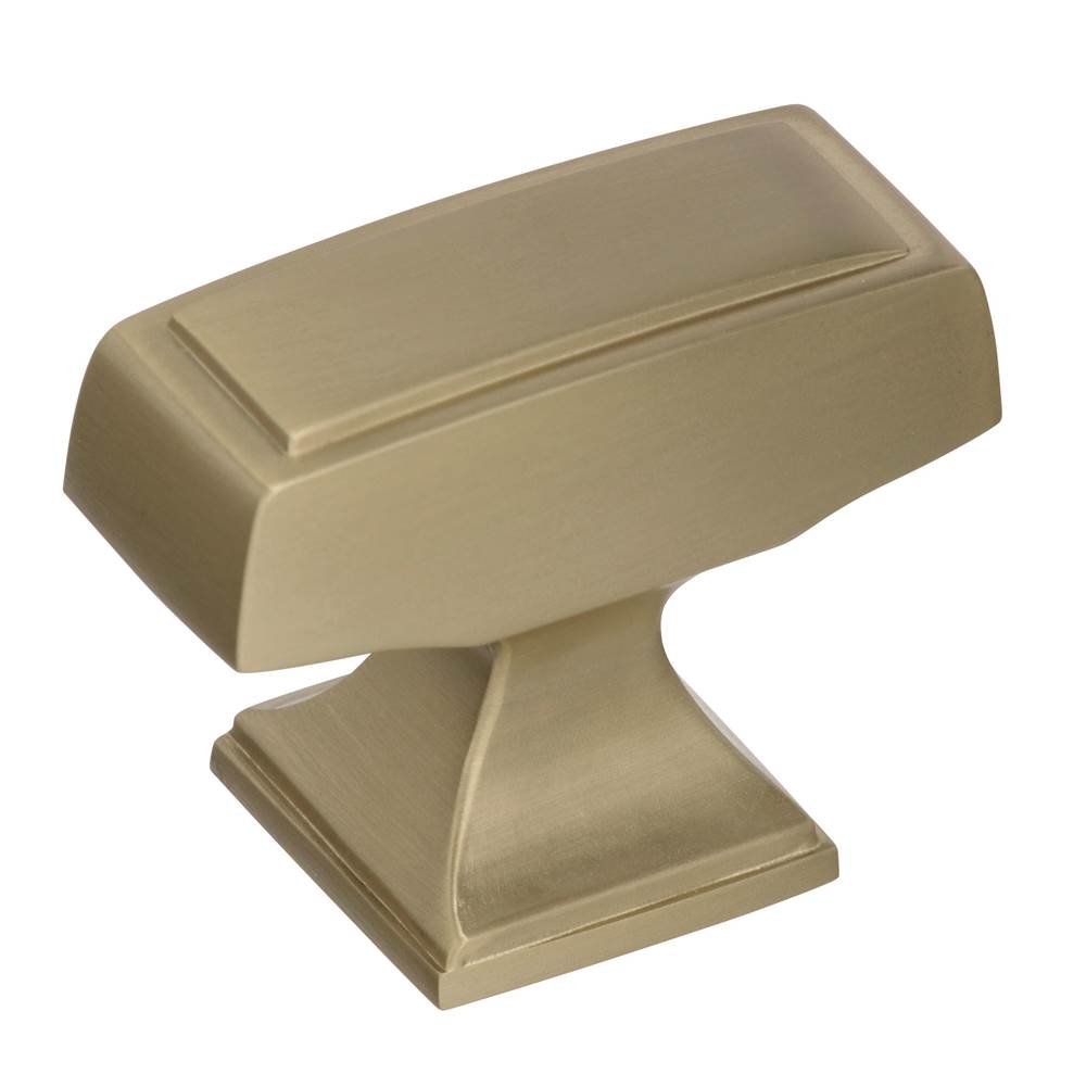 Amerock - Mulholland 1-1/2 in (38 mm) Length Golden Champagne Cabinet Knob - Golden Champagne