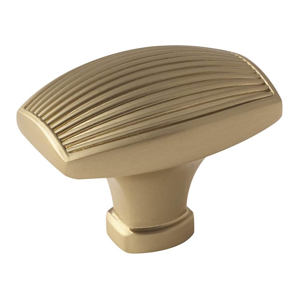 Amerock - Sea Grass 1-1/2 in (38 mm) Length Golden Champagne Cabinet Knob - Golden Champagne