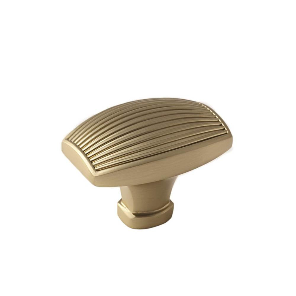 Amerock - Sea Grass 1-3/4 in (44 mm) Length Golden Champagne Cabinet Knob - Golden Champagne