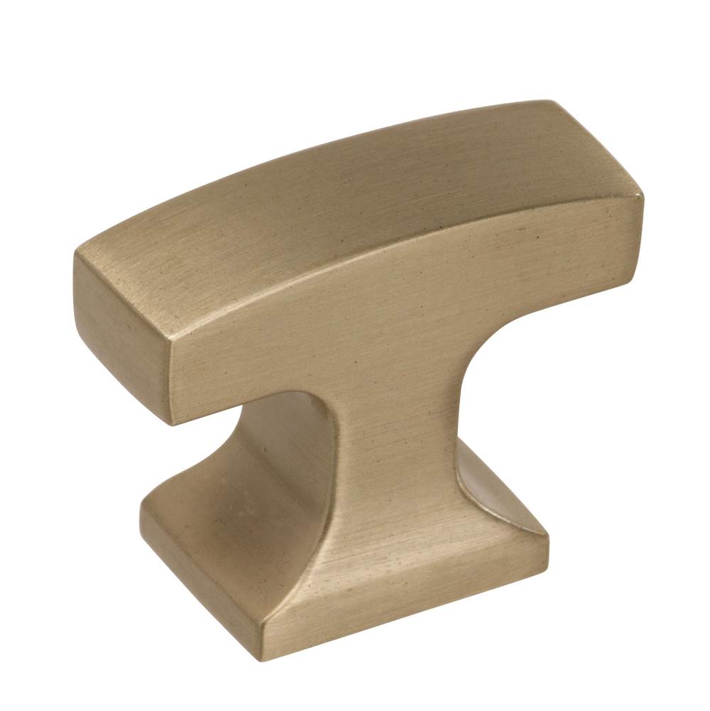 Amerock - Westerly 1-5/16 in (33 mm) Length Golden Champagne Cabinet Knob - Golden Champagne