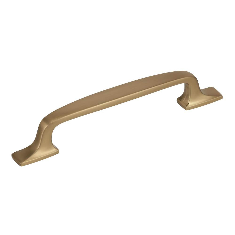 Amerock - Highland Ridge 5-1/16 in (128 mm) Center-to-Center Golden Champagne Cabinet Pull - Golden Champagne