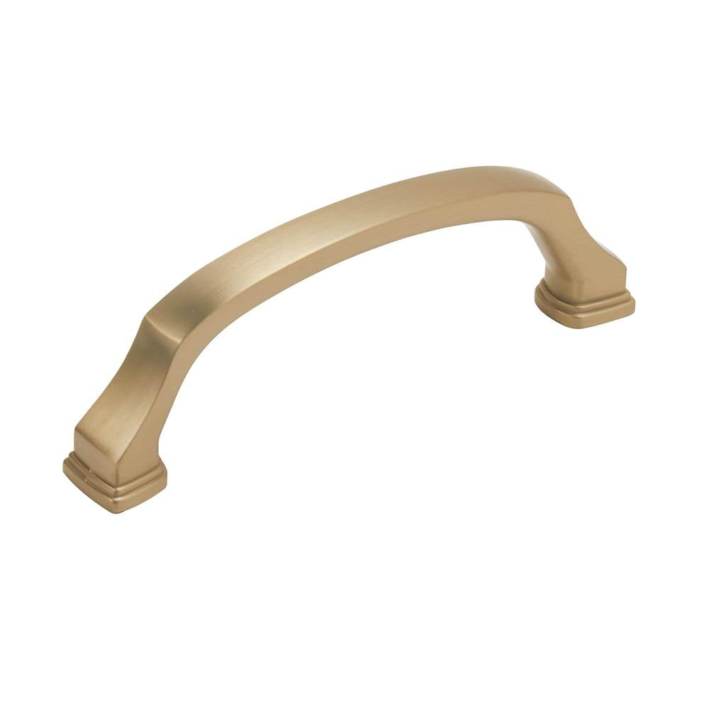 Amerock - Revitalize 3-3/4 in (96 mm) Center-to-Center Golden Champagne Cabinet Pull - Golden Champagne