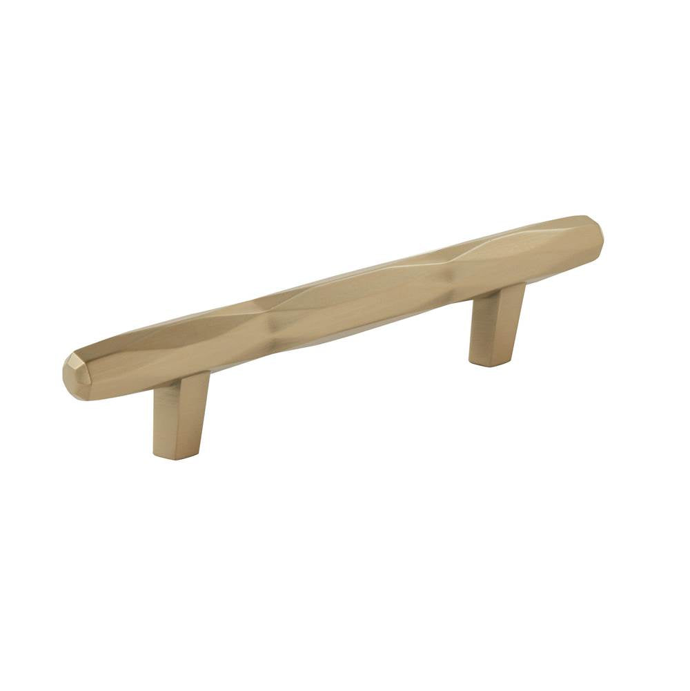 Amerock - St. Vincent 3-3/4 in (96 mm) Center-to-Center Golden Champagne Cabinet Pull - Golden Champagne