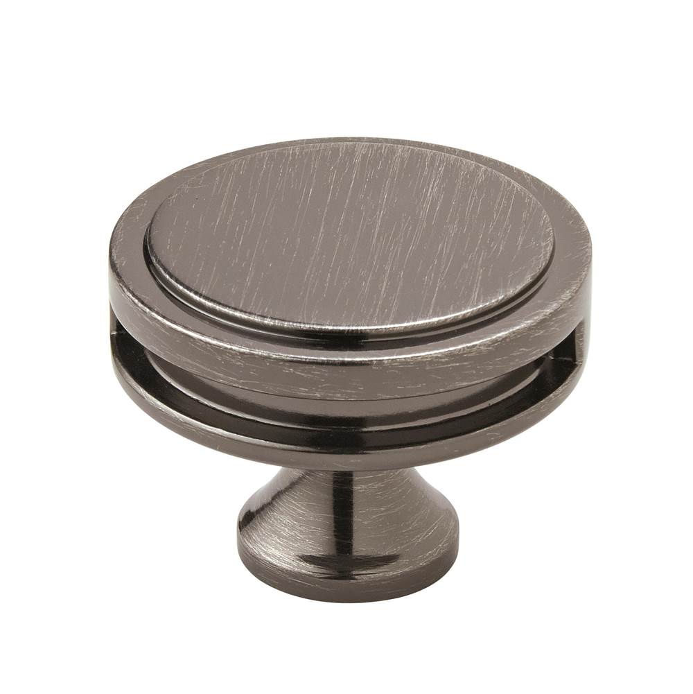 Amerock - Oberon 1-3/4 in (44 mm) Diameter Gunmetal Cabinet Knob - Gunmetal