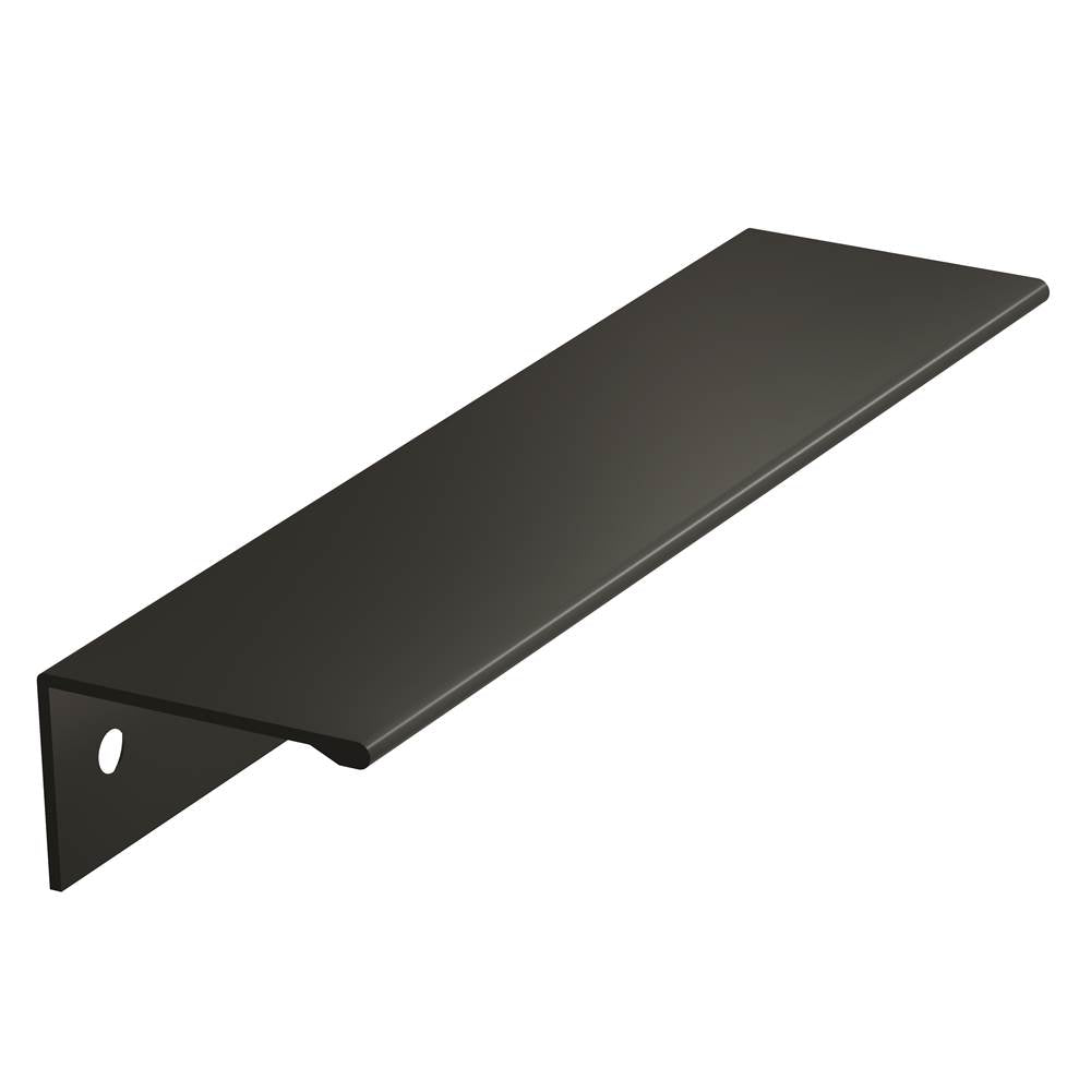 Amerock - Edge Pull 5-1/16 in (128 mm) Center-to-Center Flat Black Cabinet Pull - Flat Black