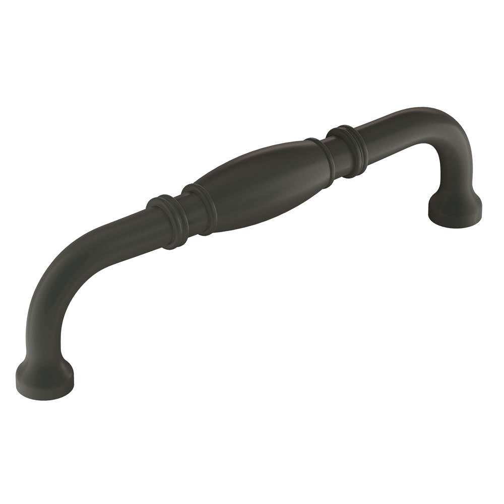 Amerock - Granby 5-1/16 in (128 mm) Center-to-Center Matte Black Cabinet Pull - Matte Black