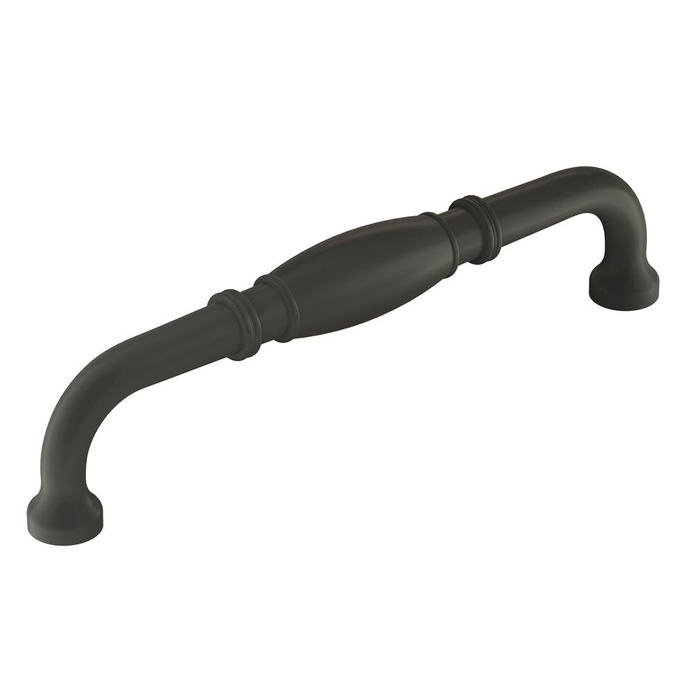 Amerock - Granby 6-5/16 in (160 mm) Center-to-Center Matte Black Cabinet Pull - Matte Black