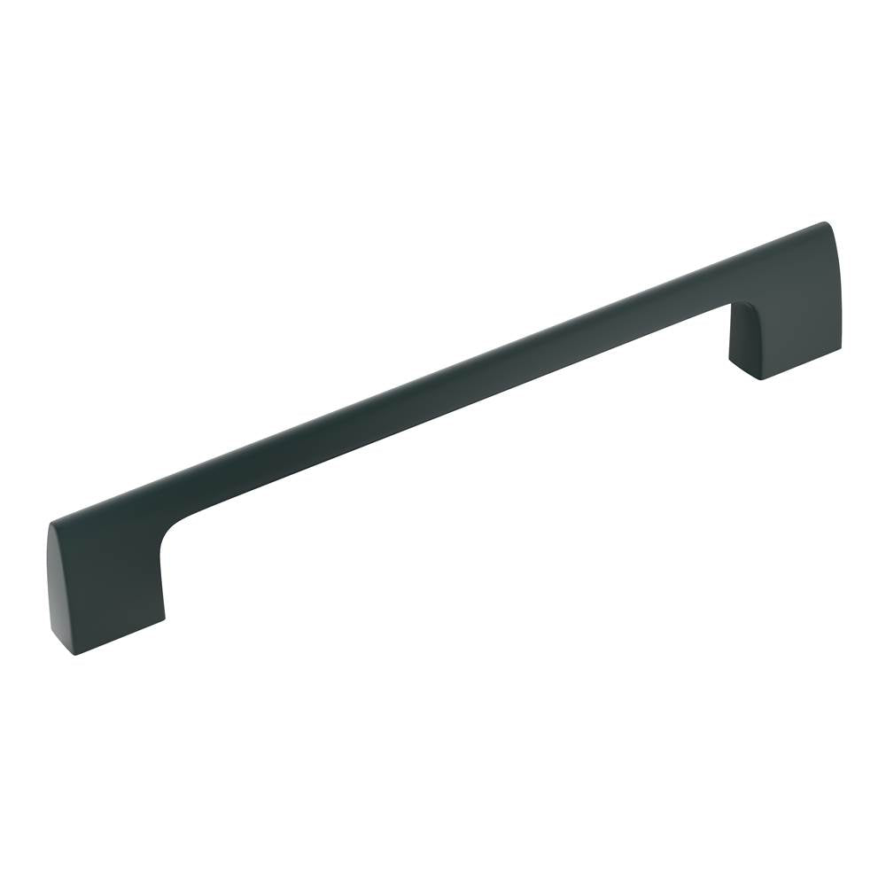 Amerock - Riva 6-5/16 in (160 mm) Center-to-Center Matte Black Cabinet Pull - Matte Black