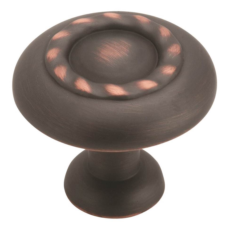 Amerock - Inspirations 1-1/4 in (32 mm) Diameter Oil-Rubbed Bronze Cabinet Knob - Oil Rubbed Bronze