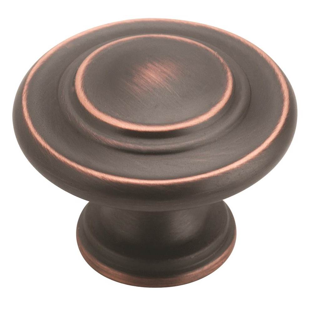 Amerock - Inspirations 1-5/16 in (33 mm) Diameter Oil-Rubbed Bronze Cabinet Knob - Oil Rubbed Bronze