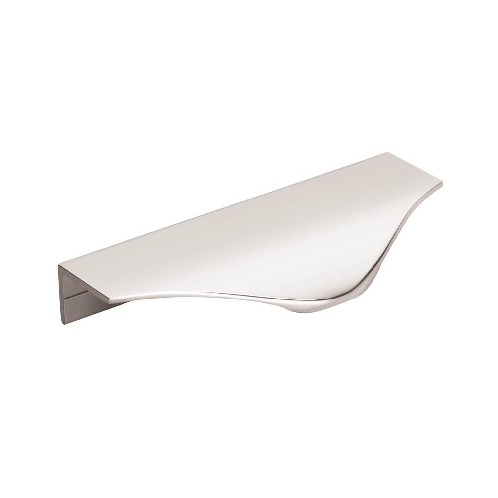 Amerock - Aloft 4-3/16 in (106 mm) Center-to-Center Polished Chrome Cabinet Edge Pull - Polished Chrome