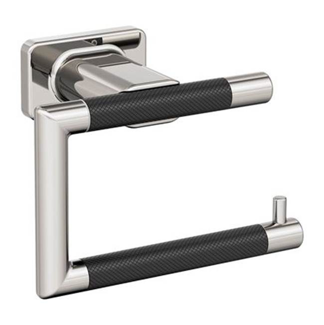 Amerock - Esquire Tissue Roll Holder - Polished Nickel,Black Bronze
