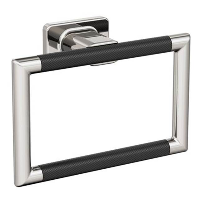 Amerock - Esquire Towel Ring - Polished Nickel,Black Bronze