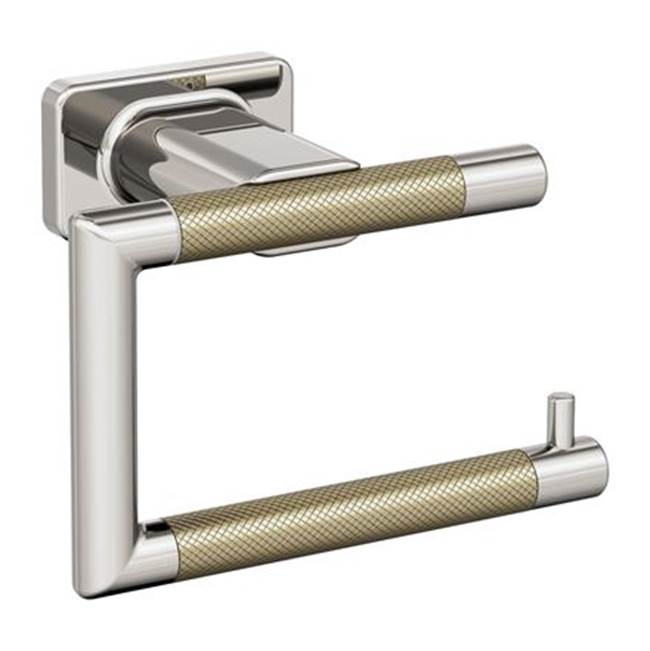 Amerock - Esquire Tissue Roll Holder - Polished Nickel,Golden Champagne