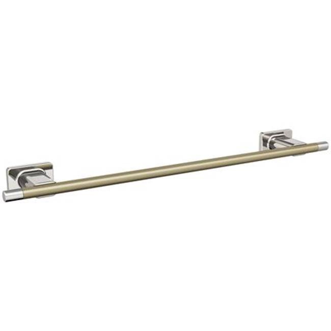 Amerock - Esquire Towel Bar - Polished Nickel,Golden Champagne