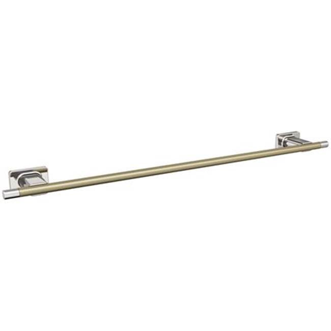 Amerock - Esquire Towel Bar - Polished Nickel,Golden Champagne
