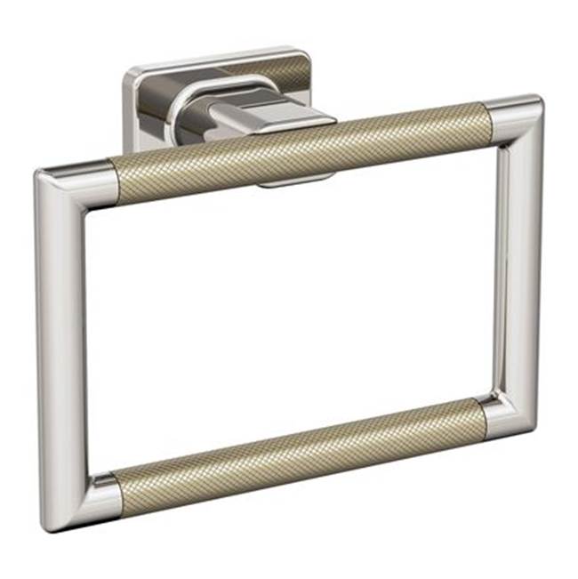 Amerock - Esquire Towel Ring - Polished Nickel,Golden Champagne