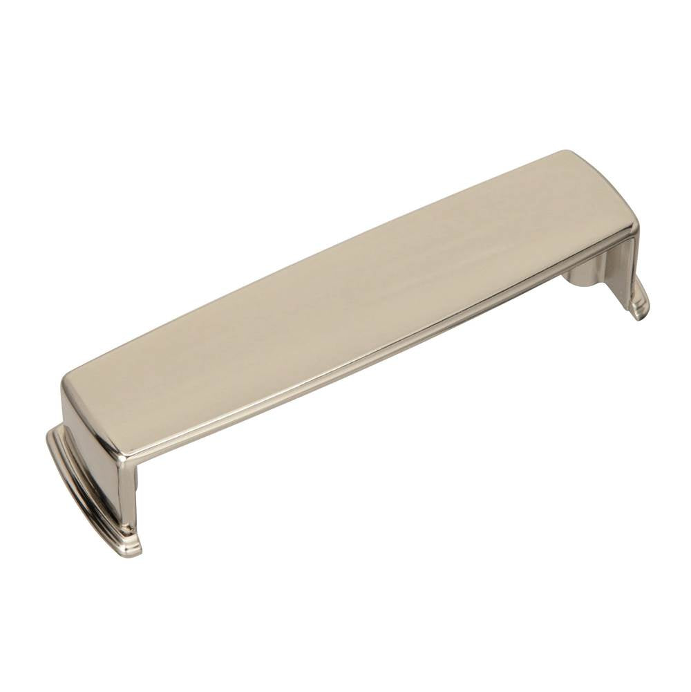 Amerock - Kane 3-3/4 in (96 mm) Center-to-Center Polished Nickel Cabinet Cup Pull - Polished Nickel