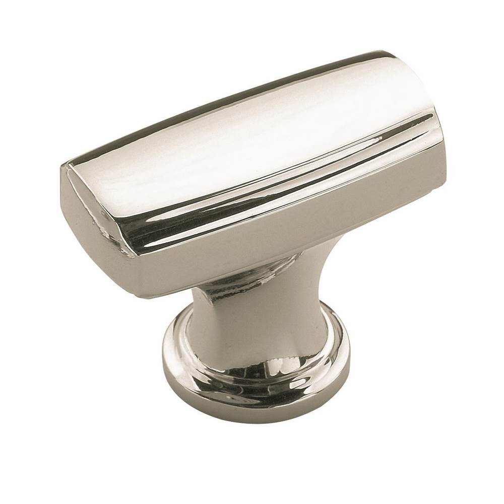 Amerock - Highland Ridge 1-3/8 in (35 mm) Length Polished Nickel Cabinet Knob - Polished Nickel