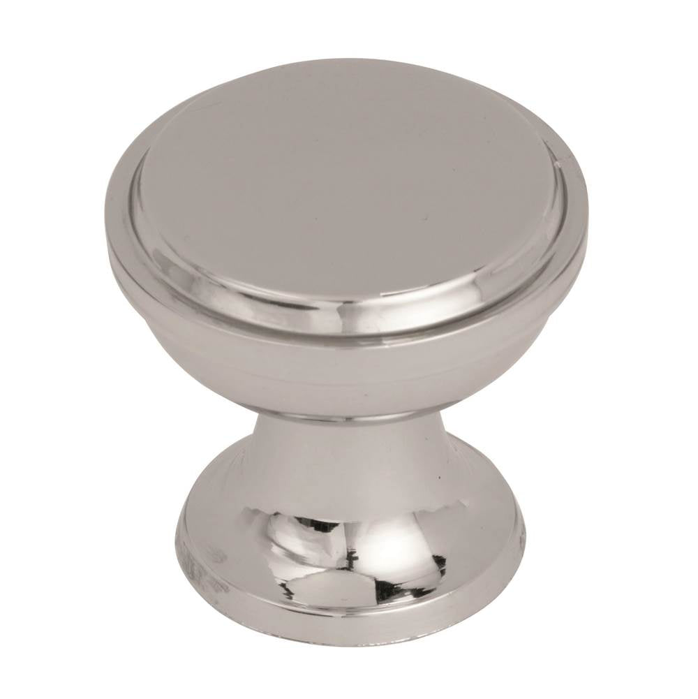 Amerock - Westerly 1-3/16 in (30 mm) Diameter Polished Nickel Cabinet Knob - Polished Nickel