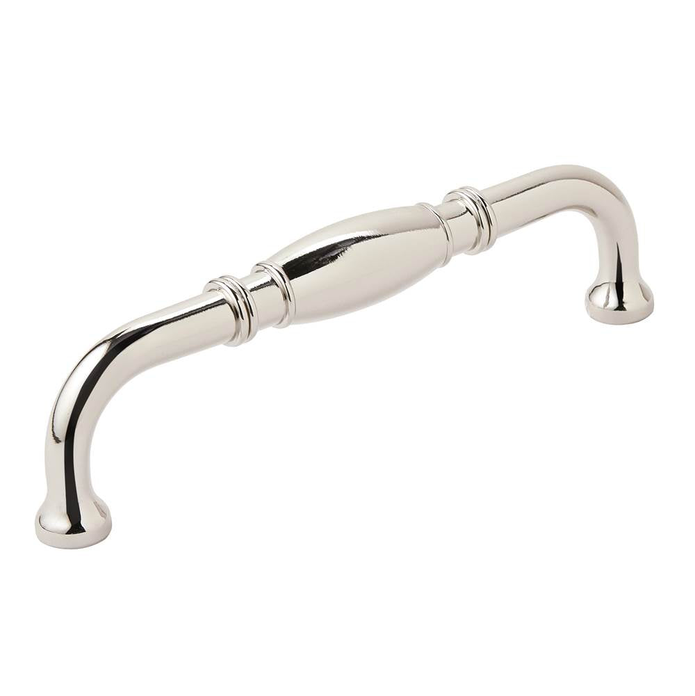 Amerock - Granby 5-1/16 in (128 mm) Center-to-Center Polished Nickel Cabinet Pull - Polished Nickel