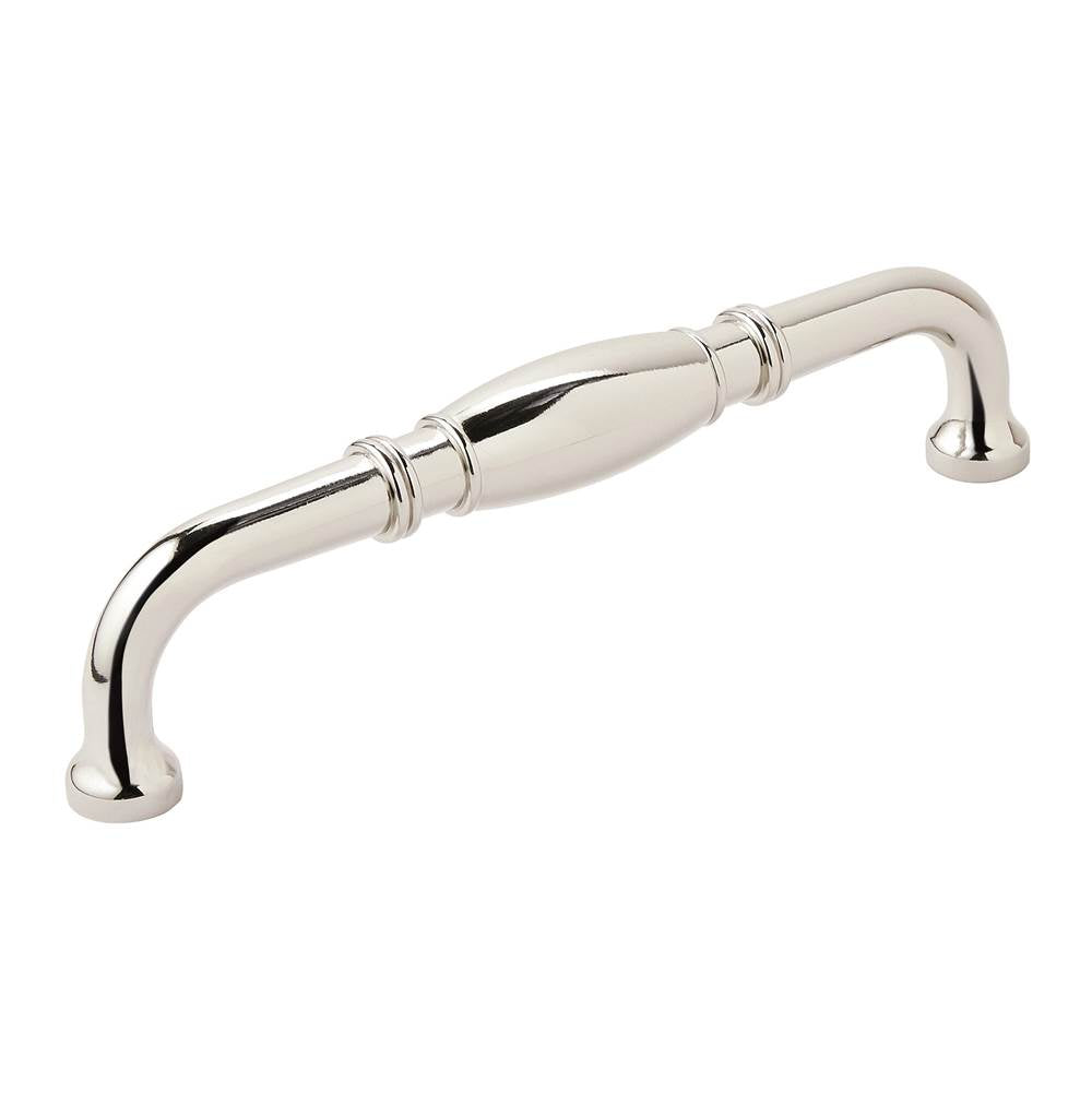 Amerock - Granby 6-5/16 in (160 mm) Center-to-Center Polished Nickel Cabinet Pull - Polished Nickel