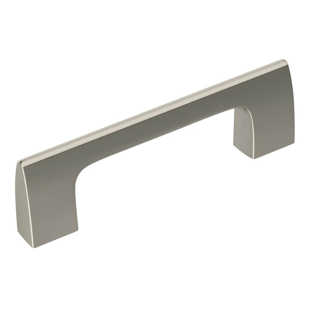 Amerock - Riva 3 in (76 mm) Center-to-Center Polished Nickel Cabinet Pull - Polished Nickel