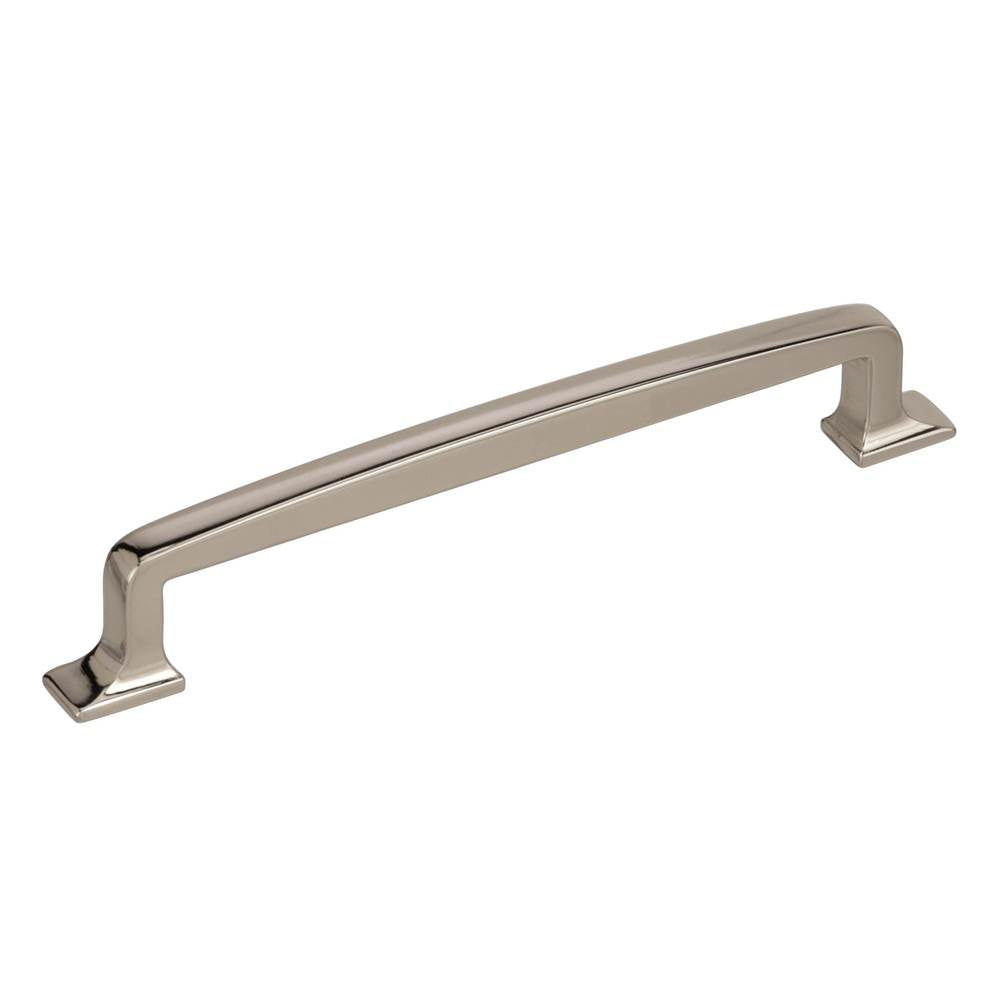 Amerock - Westerly 6-5/16 in (160 mm) Center-to-Center Polished Nickel Cabinet Pull - Polished Nickel