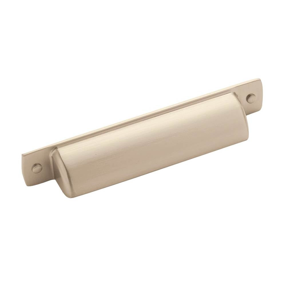 Amerock - Rochdale 3-3/4 in (96 mm) Center-to-Center Satin Nickel Cabinet Cup Pull - Satin Nickel