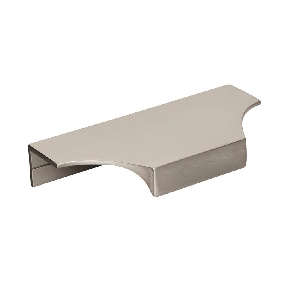 Amerock - Extent 4-3/16 in (106 mm) Center-to-Center Satin Nickel Cabinet Edge Pull - Satin Nickel