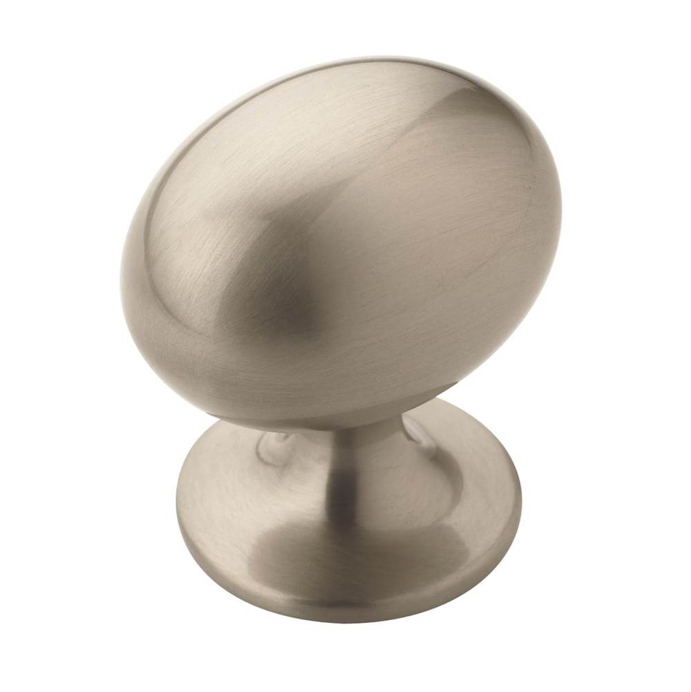 Amerock - Allison Value 1-3/8 in (35 mm) Length Satin Nickel Cabinet Knob - Satin Nickel