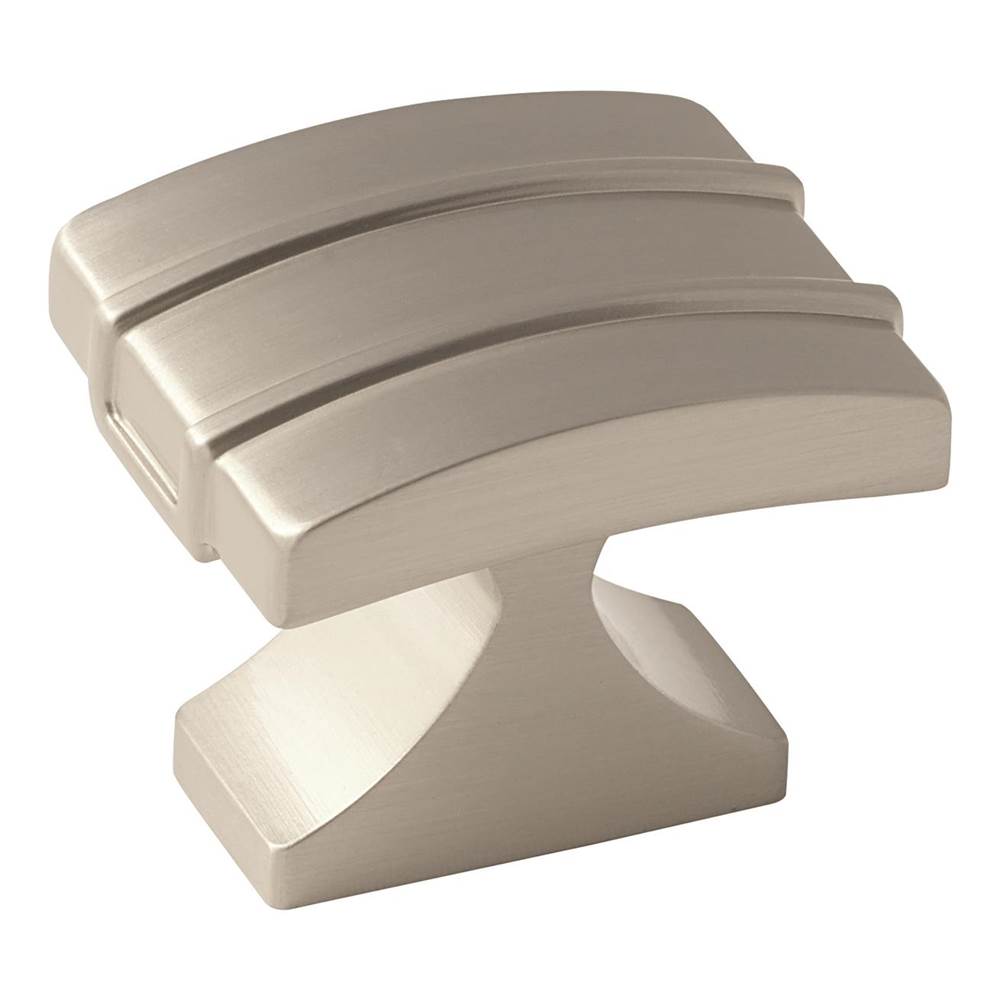 Amerock - Davenport 1-1/2 in (38 mm) Length Satin Nickel Cabinet Knob - Satin Nickel