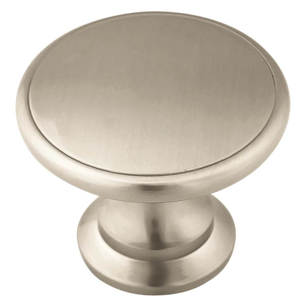 Amerock - Hint of Heritage 1-3/4 in (44 mm) Diameter Satin Nickel Cabinet Knob - Satin Nickel