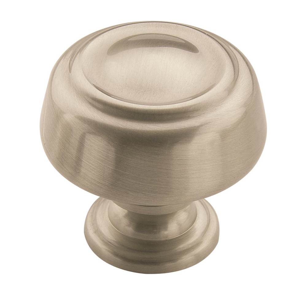 Amerock - Kane 1-5/8 in (41 mm) Diameter Satin Nickel Cabinet Knob - Satin Nickel