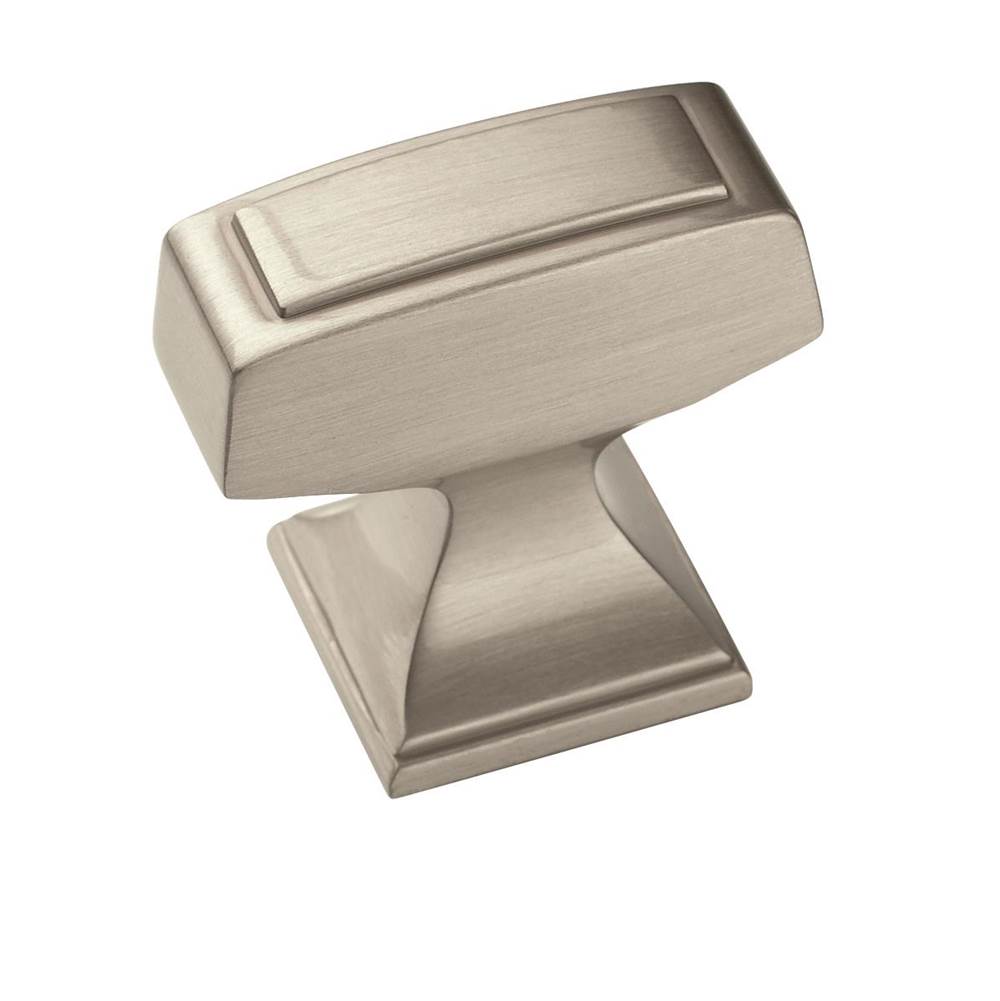 Amerock - Mulholland 1-1/4 in (32 mm) Length Satin Nickel Cabinet Knob - Satin Nickel