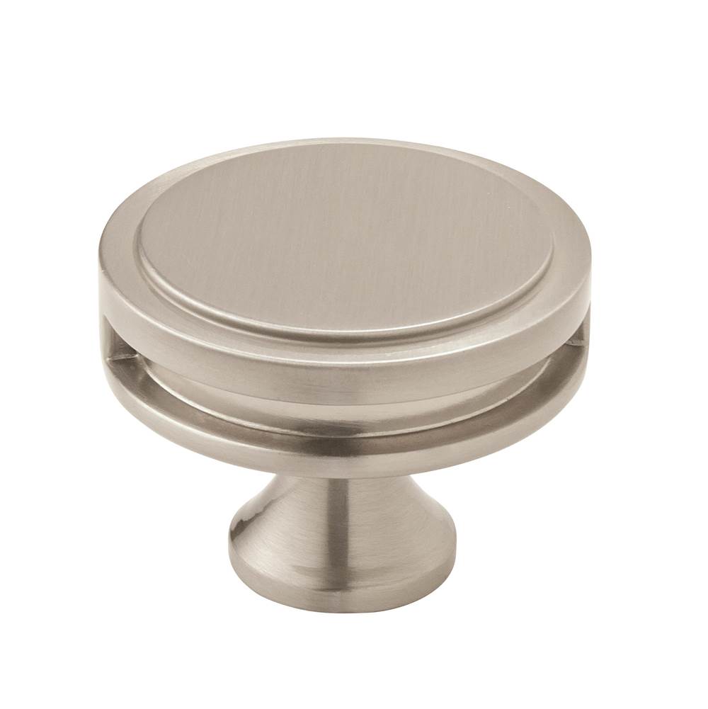 Amerock - Oberon 1-3/4 in (44 mm) Diameter Satin Nickel Cabinet Knob - Satin Nickel