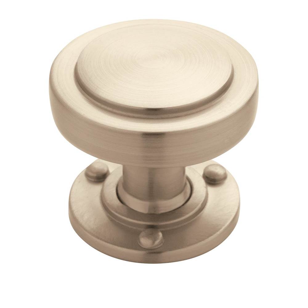 Amerock - Rochdale 1-1/4 in (32 mm) Diameter Satin Nickel Cabinet Knob - Satin Nickel
