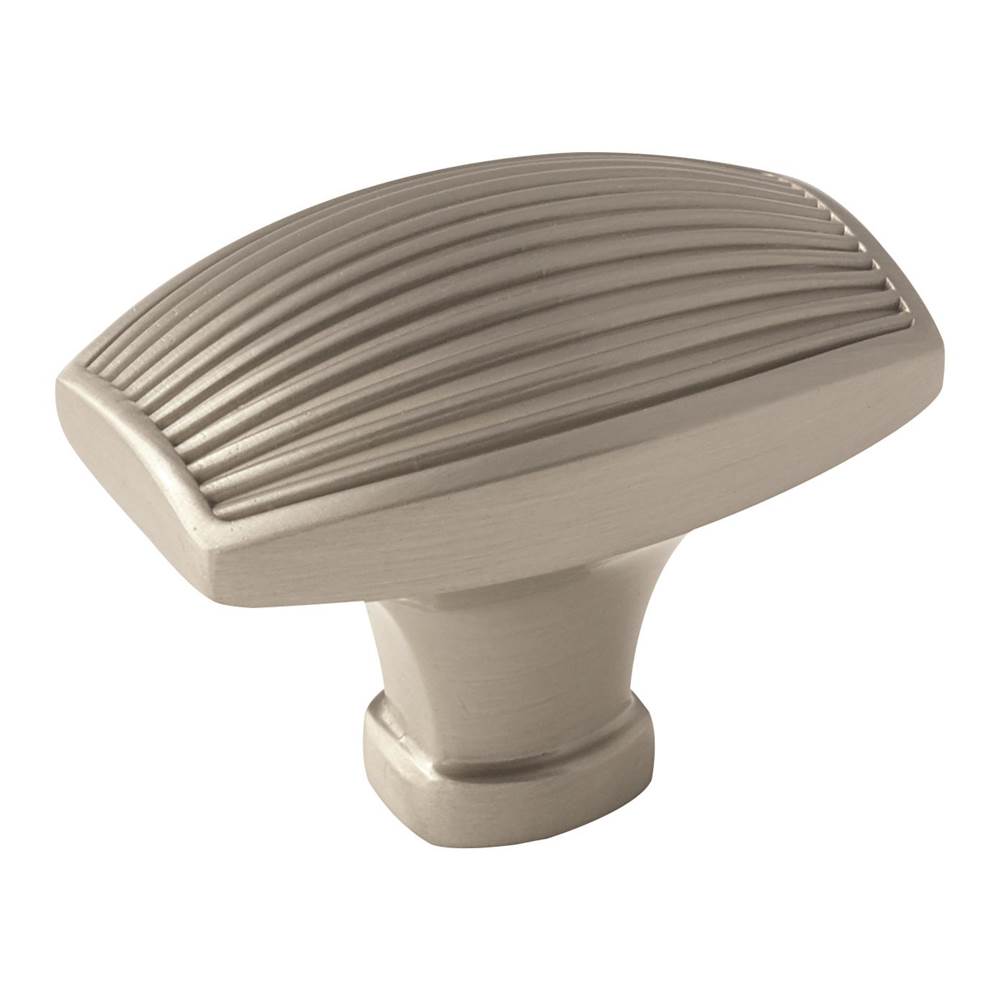 Amerock - Sea Grass 1-1/2 in (38 mm) Length Satin Nickel Cabinet Knob - Satin Nickel