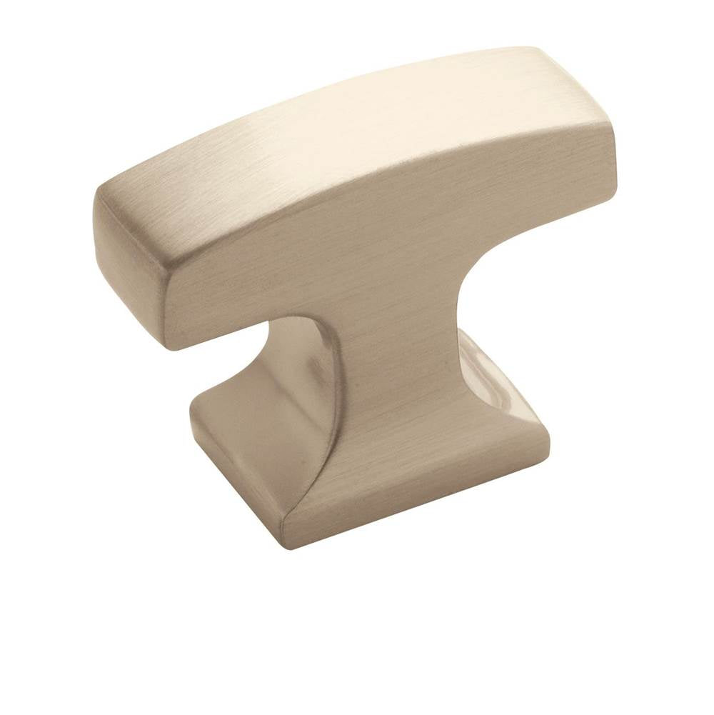 Amerock - Westerly 1-5/16 in (33 mm) Length Satin Nickel Cabinet Knob - Satin Nickel
