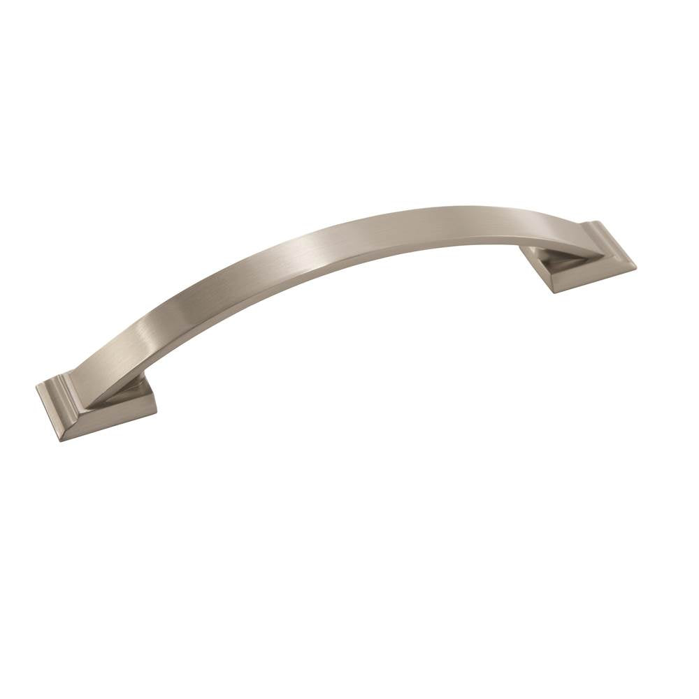 Amerock - Candler 5-1/16 in (128 mm) Center-to-Center Satin Nickel Cabinet Pull - Satin Nickel