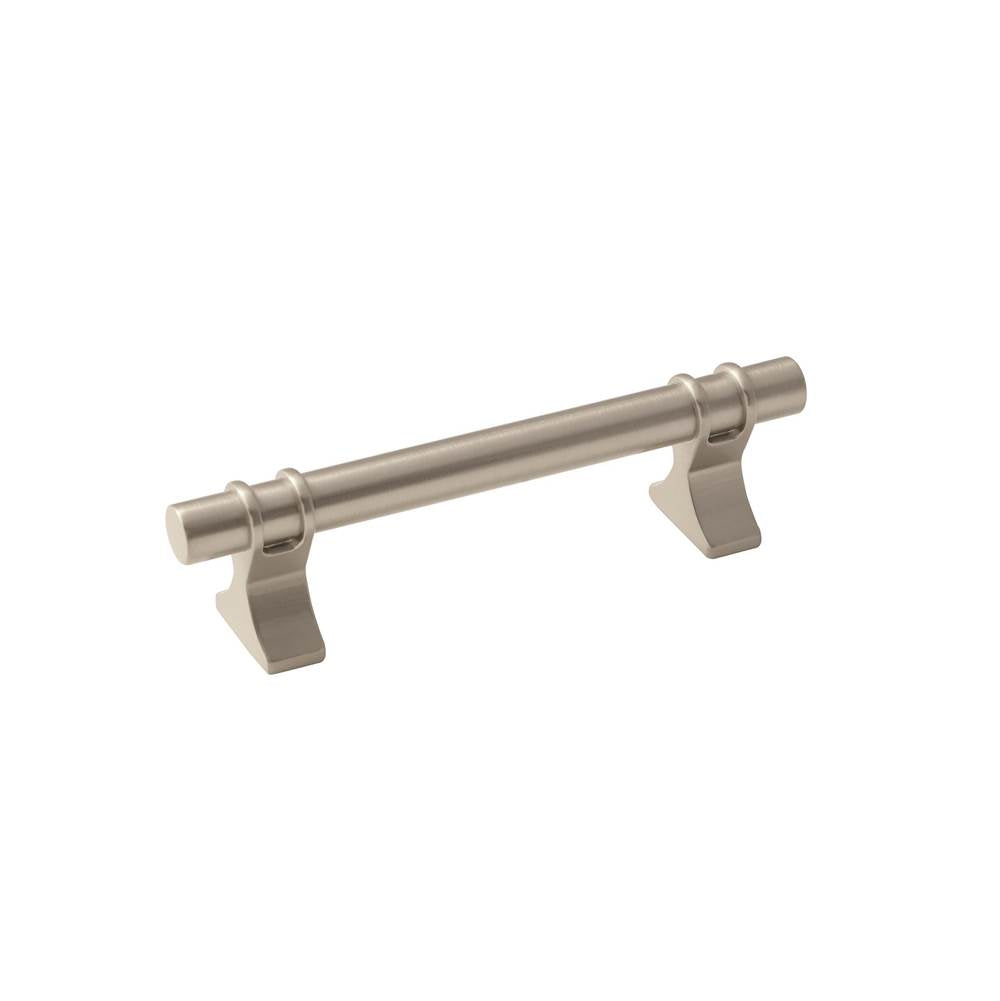 Amerock - Davenport 3-3/4 in (96 mm) Center-to-Center Satin Nickel Cabinet Pull - Satin Nickel