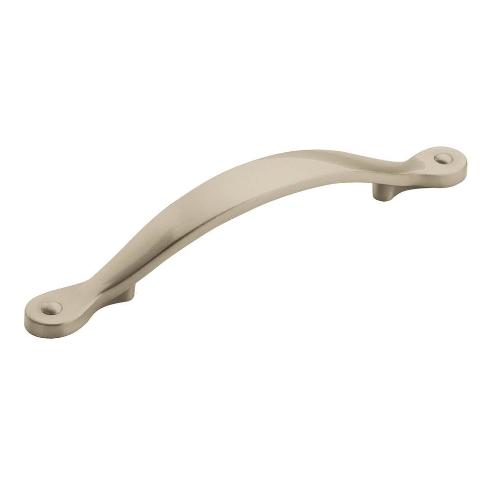 Amerock - Inspirations 3-3/4 in (96 mm) Center-to-Center Satin Nickel Cabinet Pull - Satin Nickel