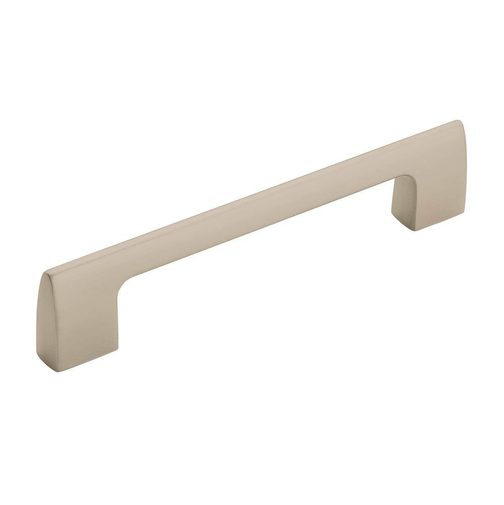 Amerock - Riva 5-1/16 in (128 mm) Center-to-Center Satin Nickel Cabinet Pull - Satin Nickel