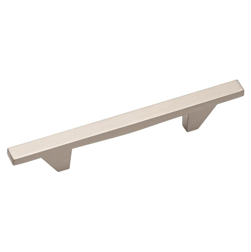 Amerock - Sleek 3-3/4 in (96 mm) Center-to-Center Satin Nickel Cabinet Pull - Satin Nickel