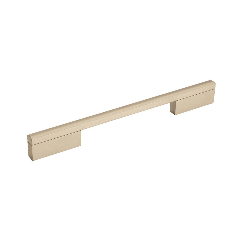 Amerock - Separa 8 in (203 mm) Center-to-Center Silver Champagne Cabinet Pull - Silver Champagne